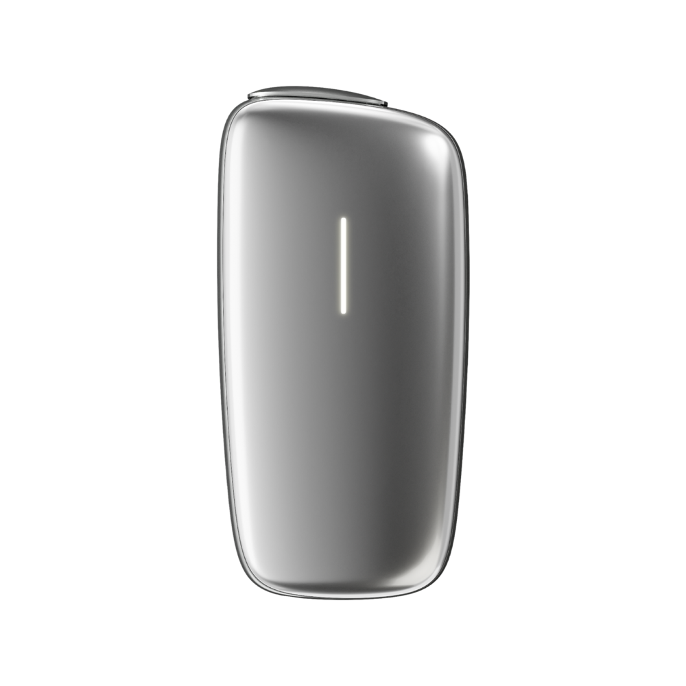 Ploom X 銀色裸機正面照
